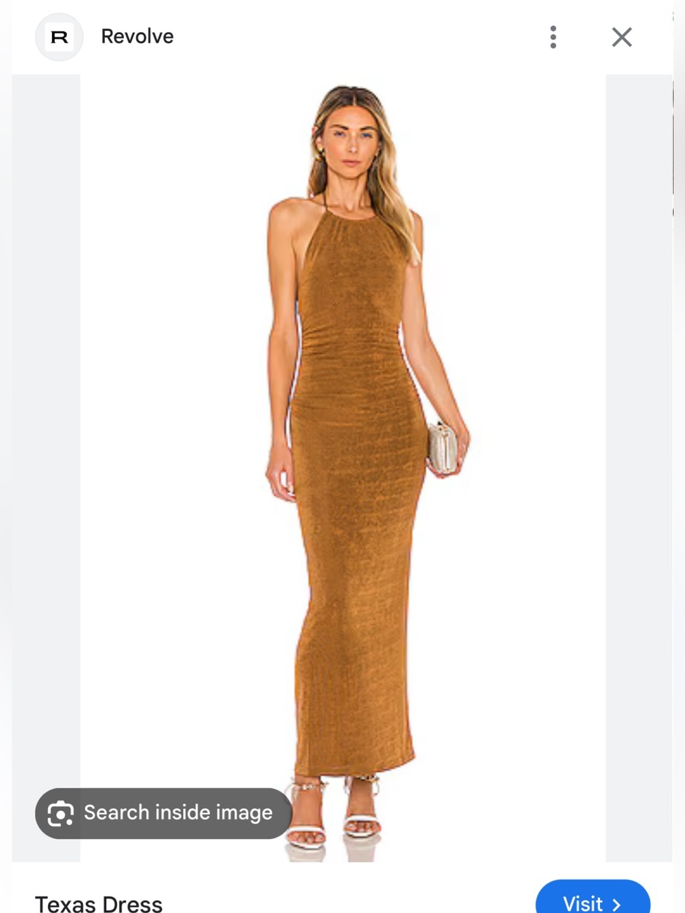 Significant Other Texas Halter Maxi Dress in Bronze